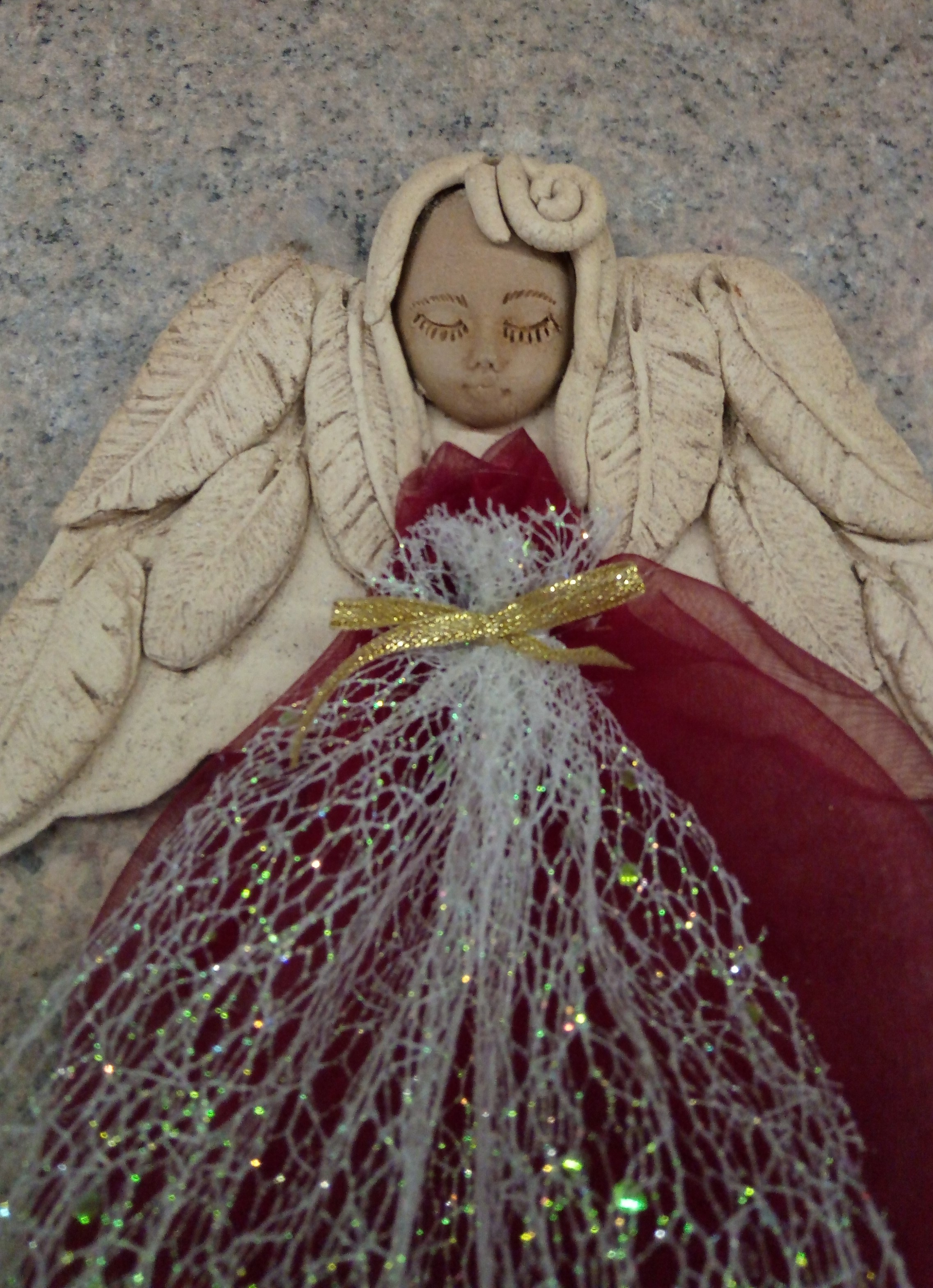 Tvořivá krabička 5/5 - keramický anděl s tylovou sukýnkou