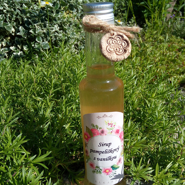 Pampeliškový sirup s vanilkou 0,5l