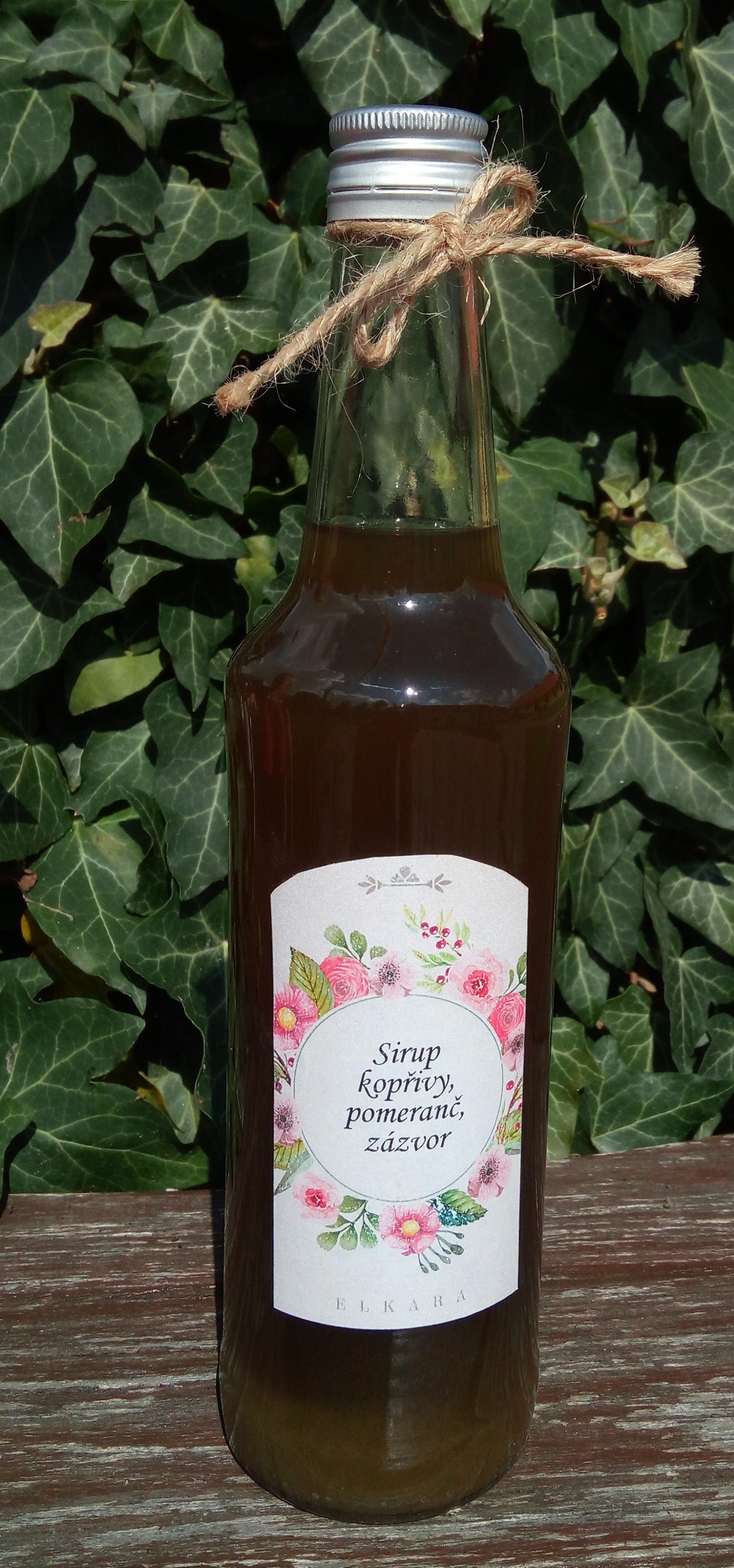 Kopřivový sirup s pomerančem a zázvorem 0,5l