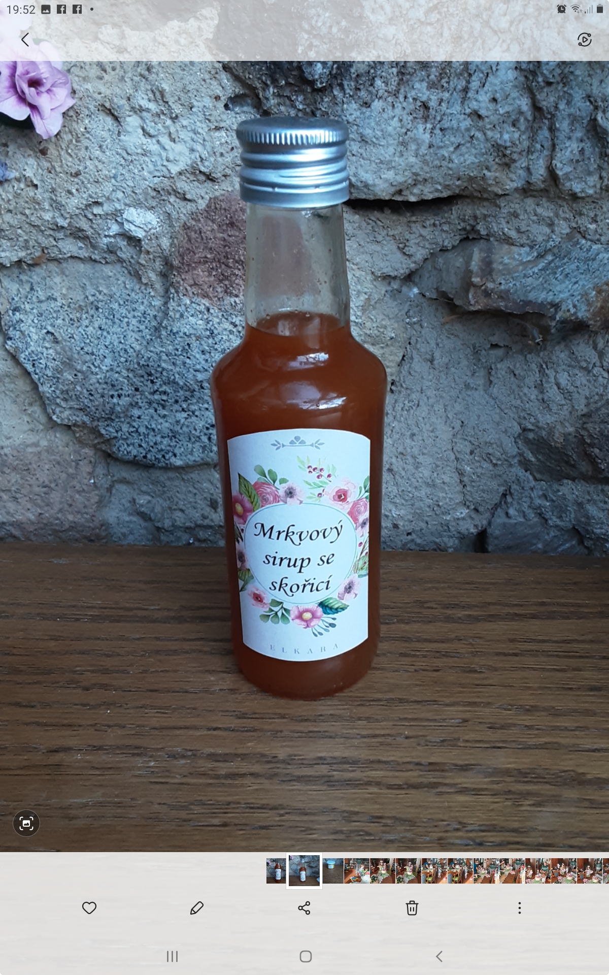 Mrkvový sirup se skořicí 0,5