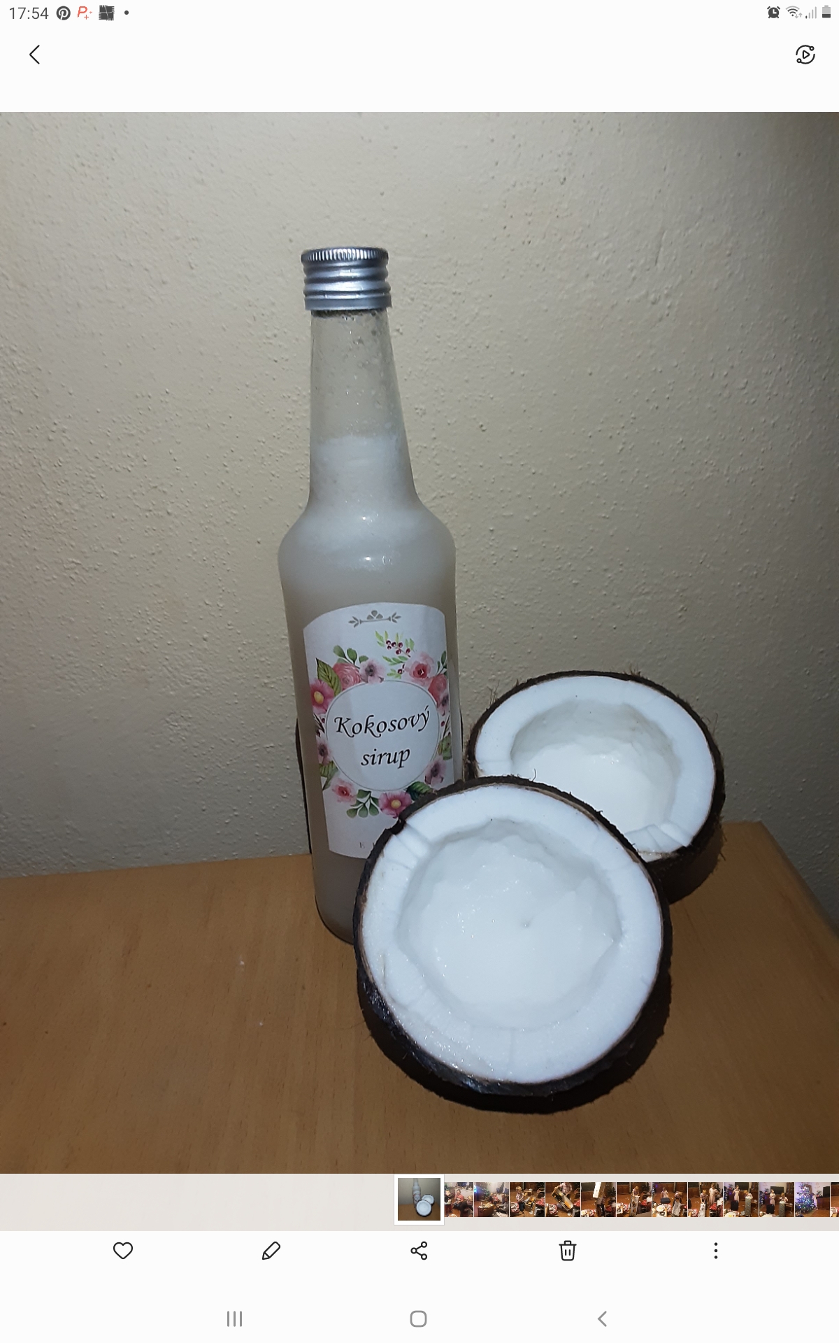 Kokosový sirup 0,2