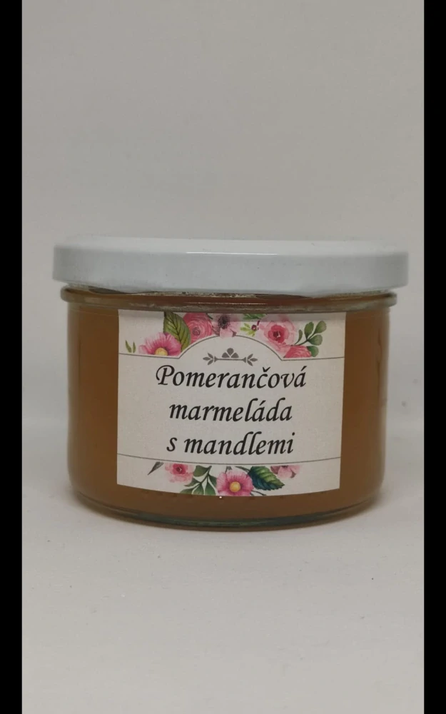 Pomerančová marmeláda s mandlemi