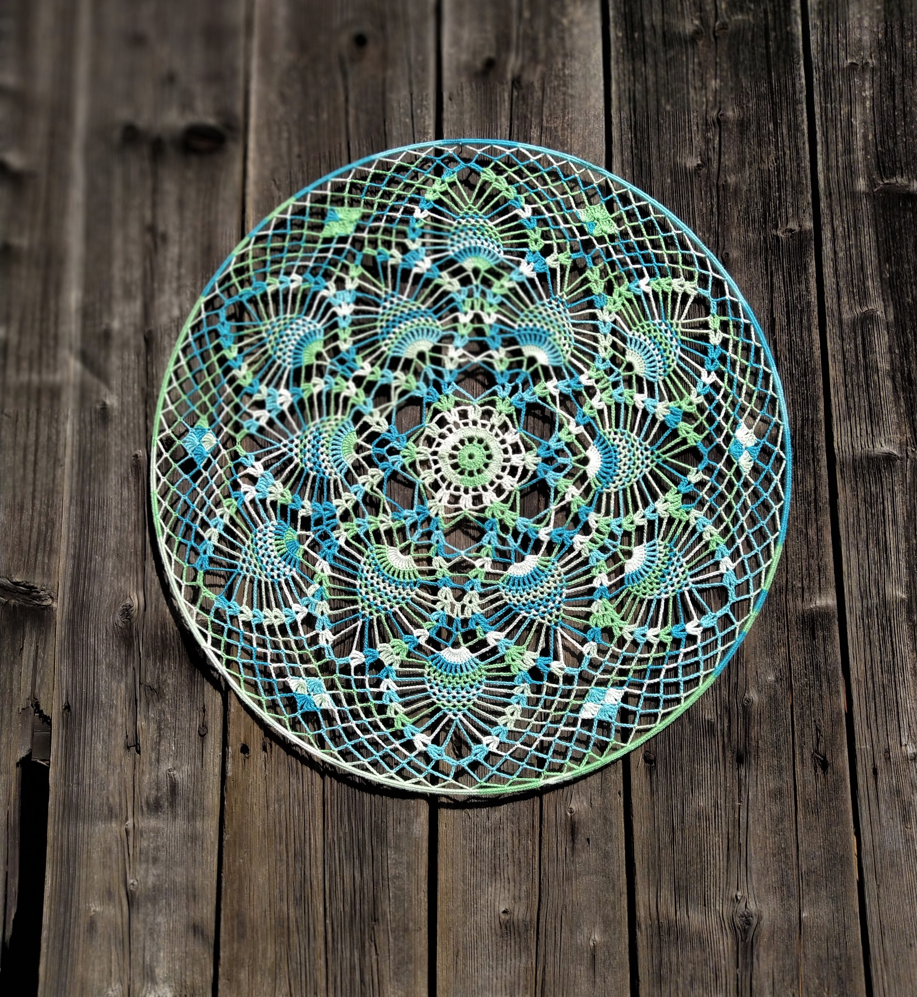 Mandala háčkovaná  80cm