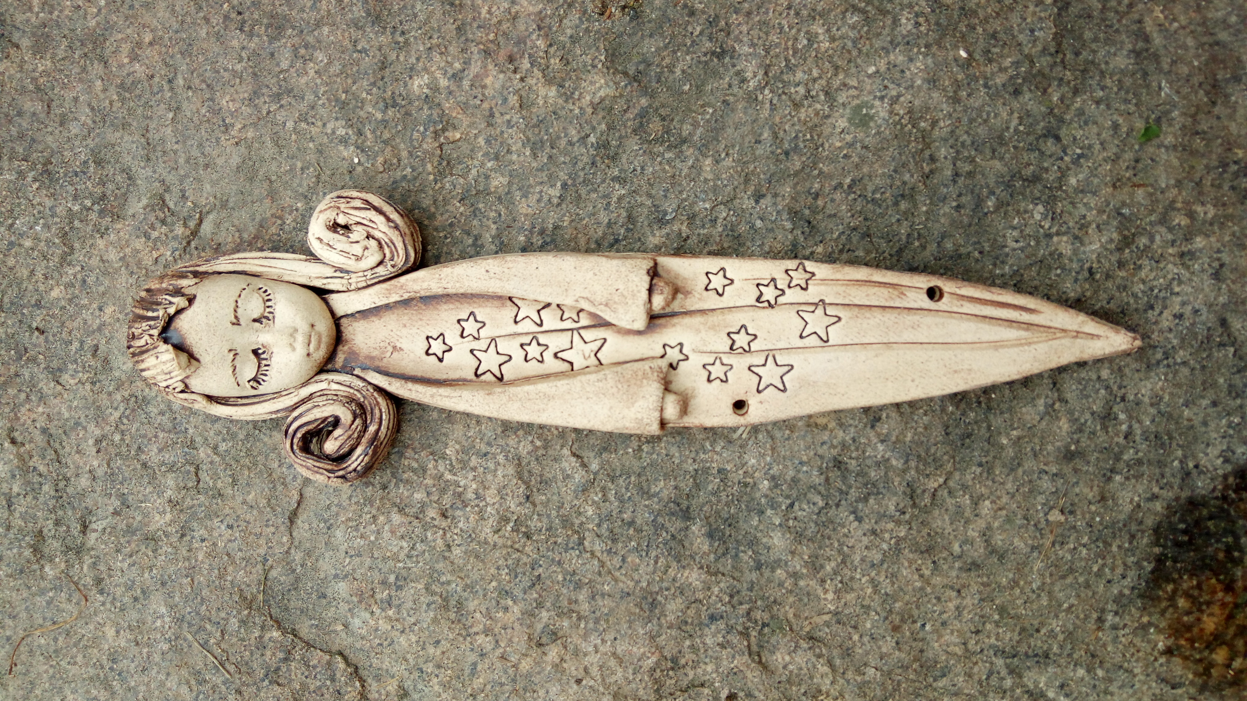 Tvořivá krabička - keramický anděl s drátovanými křídly 1/8