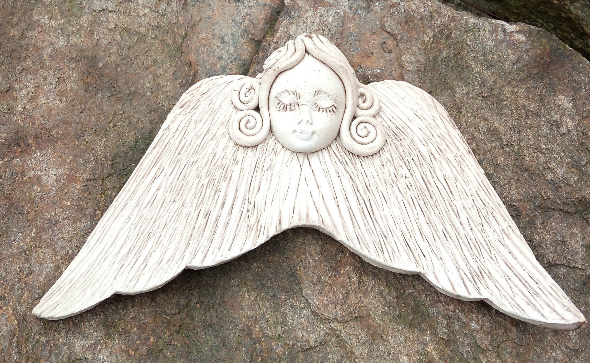 Tvořivá krabička 5/2 - keramický anděl s tylovou sukýnkou