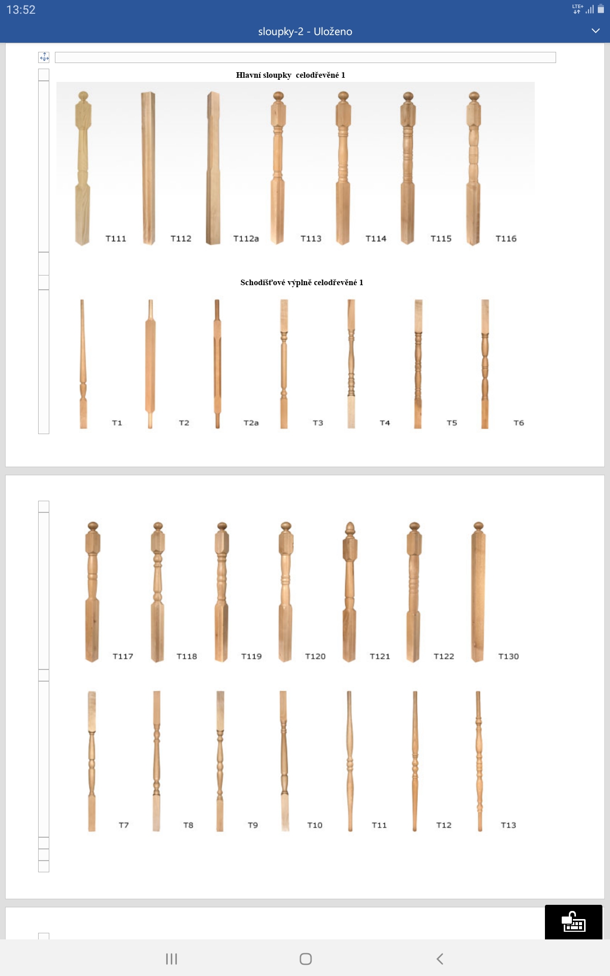 Schodišťové hlavní sloupky